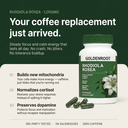 Rhodiola Rosea Capsules (1,000 mg)‎‎ ‎ ‎ ‎
